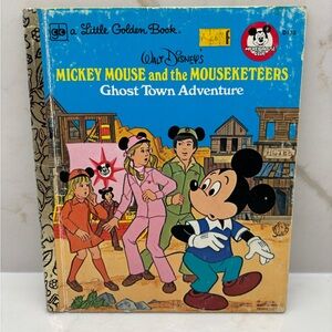 Vintage Walt Disney’s Mickey Mouse Mouseketeers Ghost Town Little Golden Book